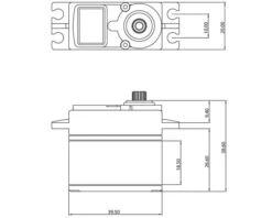 ProTek RC 100SS Standard Digital "Super Speed" Metal Gear Servo 10 ProTek RC 100SS Standard Digital "Super Speed" Metal Gear Servo -Model Collector Hub ptk 100ss 3