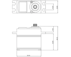 ProTek RC 130SS Standard Digital "Super Speed" Metal Gear Servo (High Voltage) 11 ProTek RC 130SS Standard Digital "Super Speed" Metal Gear Servo (High Voltage) -Model Collector Hub ptk 130ss 3