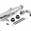 ProTek RC 2090 Tuned Exhaust Pipe w/75mm Manifold (Welded Nipple) -Model Collector Hub ptk 2090