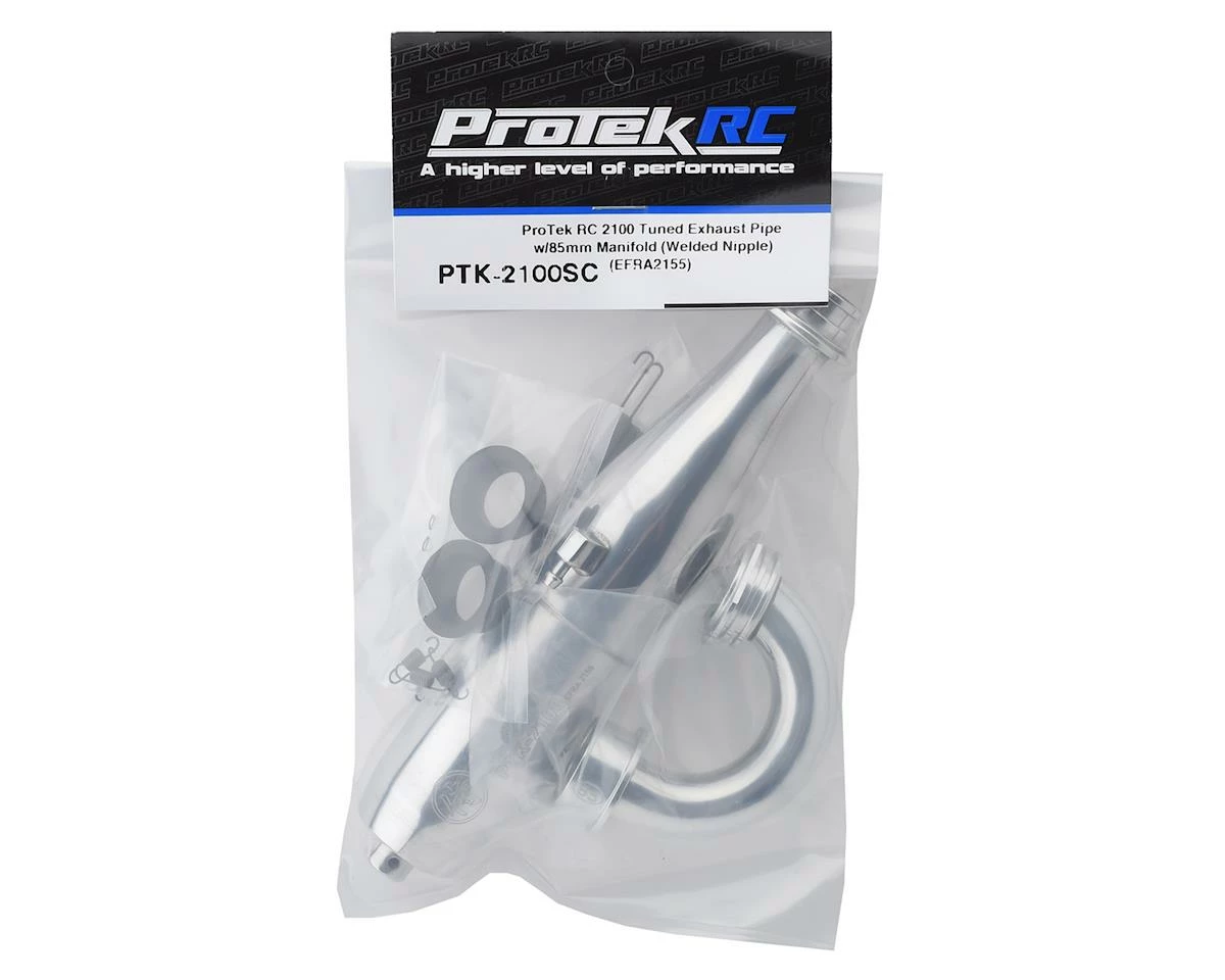 ProTek RC 2100 Tuned Exhaust Pipe w/85mm Manifold (Welded Nipple) (EFRA2155) 4 ProTek RC 2100 Tuned Exhaust Pipe w/85mm Manifold (Welded Nipple) (EFRA2155) - Image 2