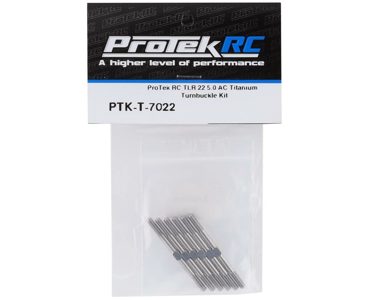 ProTek RC TLR 22 5.0 AC "Grade 5" Titanium Turnbuckle Kit 4 ProTek RC TLR 22 5.0 AC "Grade 5" Titanium Turnbuckle Kit - Image 2